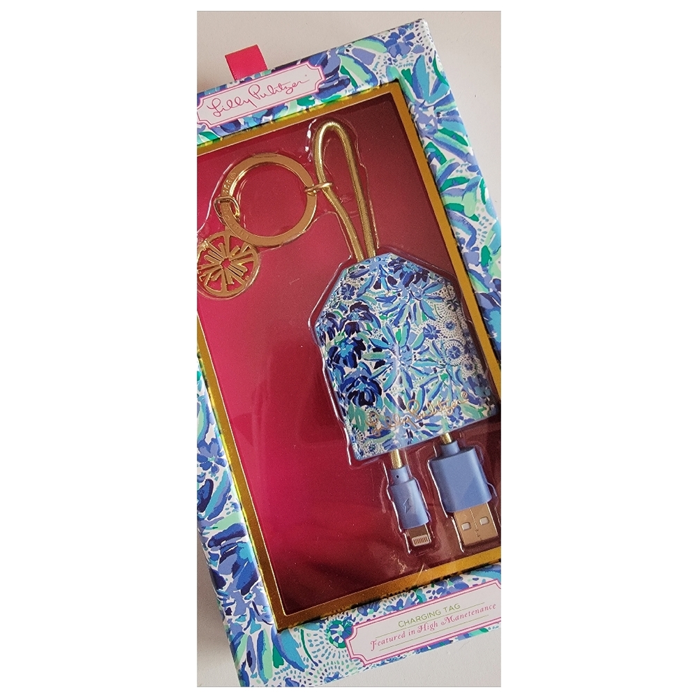 Lilly Pulitzer Charging Tag. NEW